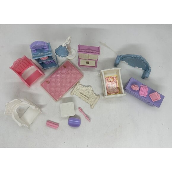 Fisher Price Precious Places Dollhouse Nursery Furniture Set Miniature Rocking C - Picture 2 of 8